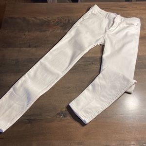 Girls, Abercrombie white denim hi rise jean leggings